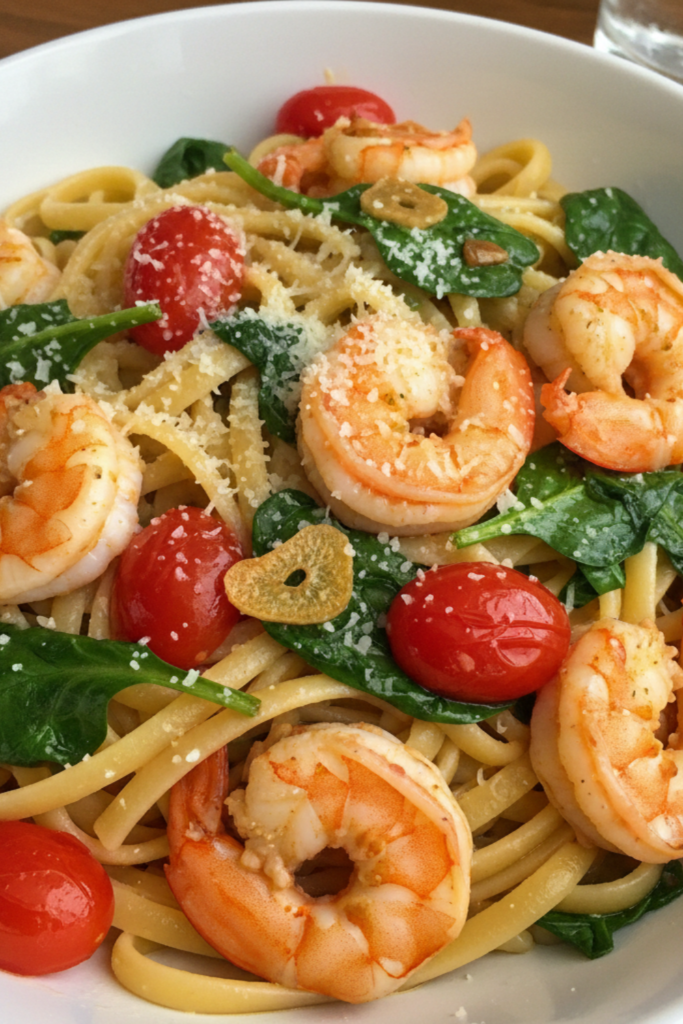 The Best 15-Minute Tomato Spinach Shrimp Pasta Recipe for 2026 1 Article Image Size 2025 12 18T140249.761