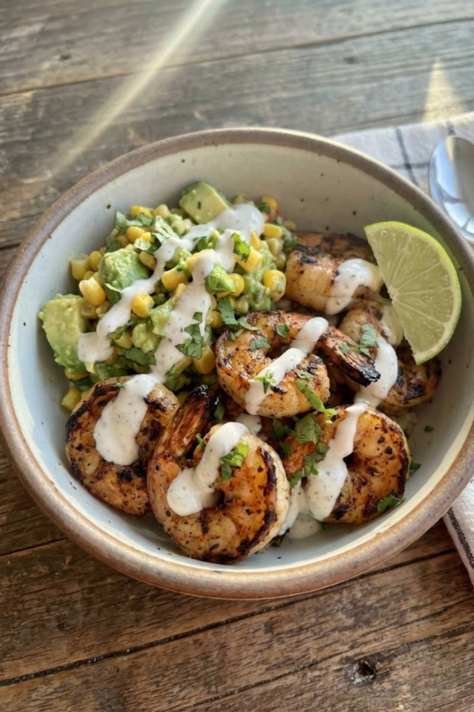 Irresistible Grilled Shrimp Bowl with Avocado Corn Salsa Creamy Garlic Sauce (2026 Recipe) 1 Article Images 12 2