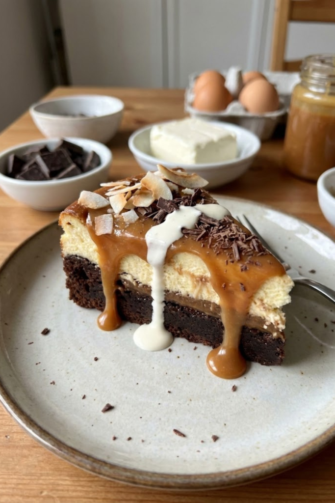 The Ultimate Caramel Brownie Cheesecake: Decadent & Fudgy Recipe (2026) 1 Article Images