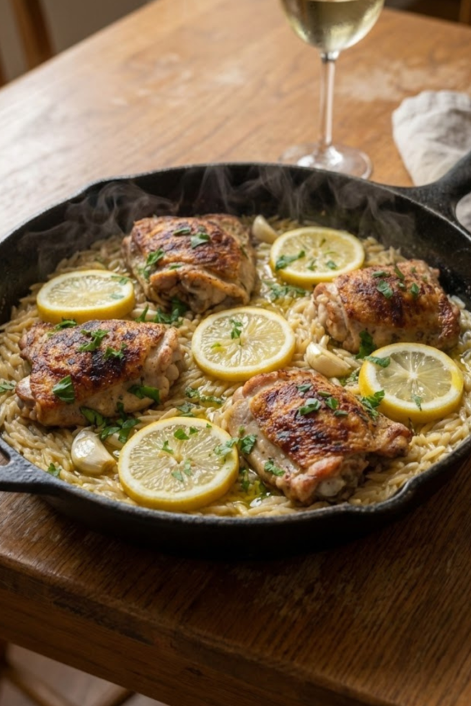 Zesty & Juicy: One Pan Lemon Herb Chicken and Orzo Recipe 2 Article Image 2026 02 06T171225.850