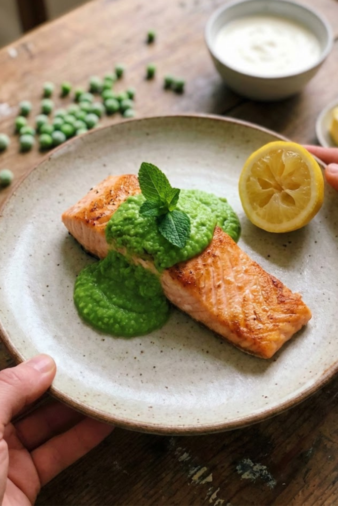 Perfectly Crispy Pan Seared Salmon with Creamy Spring Pea Puree (2026 Guide) 1 Article Image 2026 02 10T195848.349