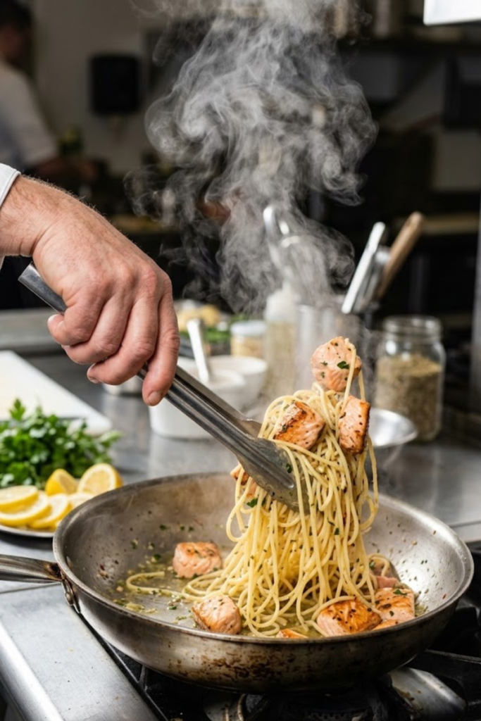 The Best Salmon Pasta with Garlic Olive Oil Recipe for 2026 5 Untiteled Design 4 1