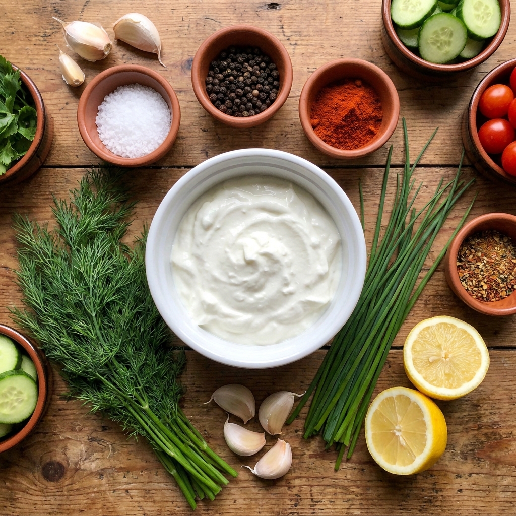 Savory Greek yogurt dip