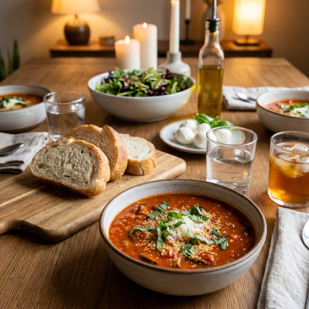 Eggplant parmesan soup recipe