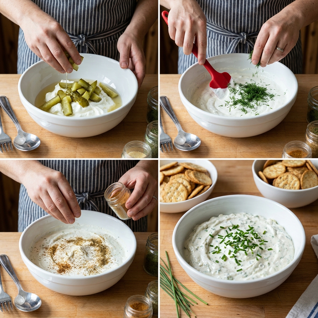 Protein Dill Pickle Dip