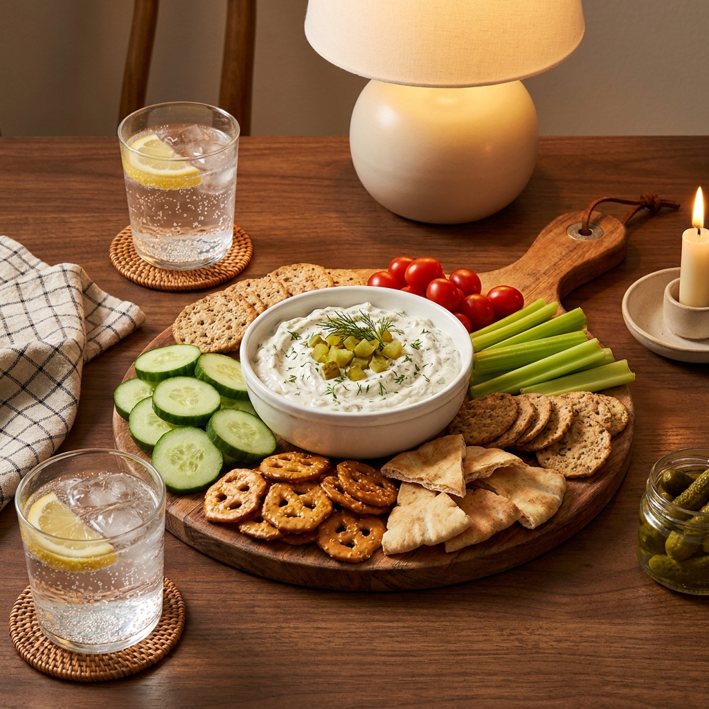 Protein Dill Pickle Dip