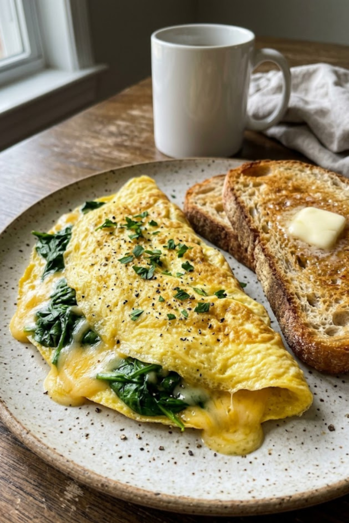 The Best Fluffy Spinach and Cheese Omelette with Toast Easy Breakfast Recipe for 2026 1 Untitled Design 24