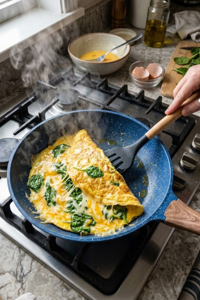 The Best Fluffy Spinach and Cheese Omelette with Toast Easy Breakfast Recipe for 2026 5 Untitled Design 4 18