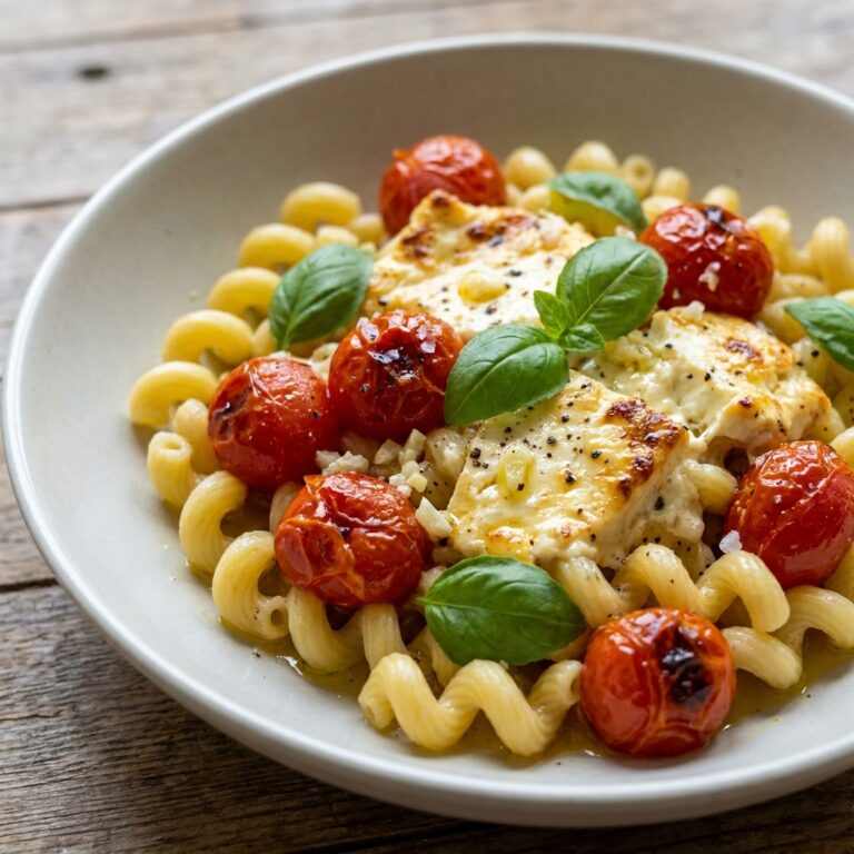 tiktok tomato feta pasta recipe