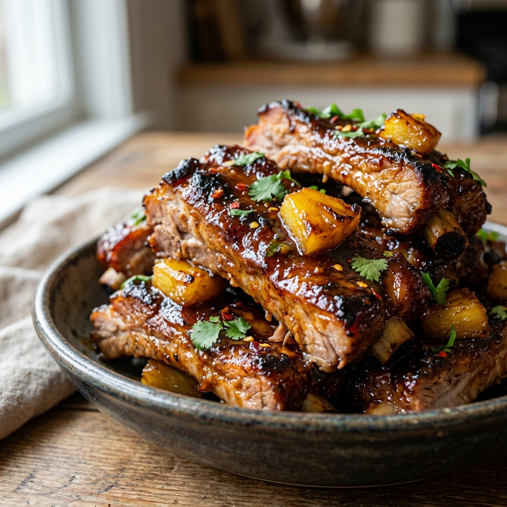 Sticky Pineapple Ribs Recipe