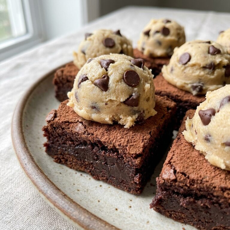 chocolate chip cookie dough brownie bites