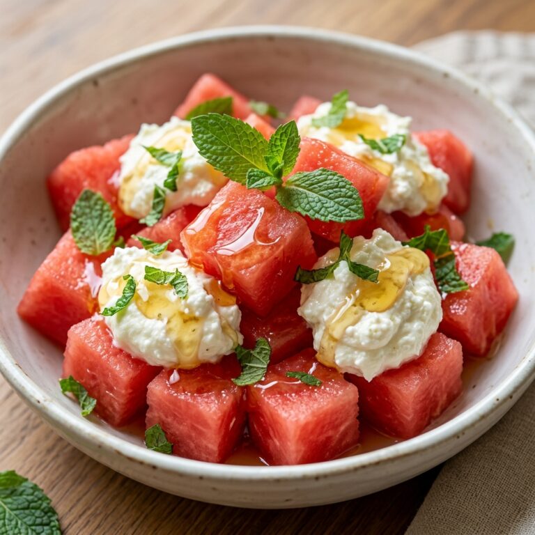 Watermelon With Whipped Feta Recipe