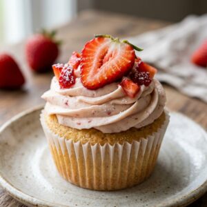 Strawberries And Cream Cupcakes Recipe