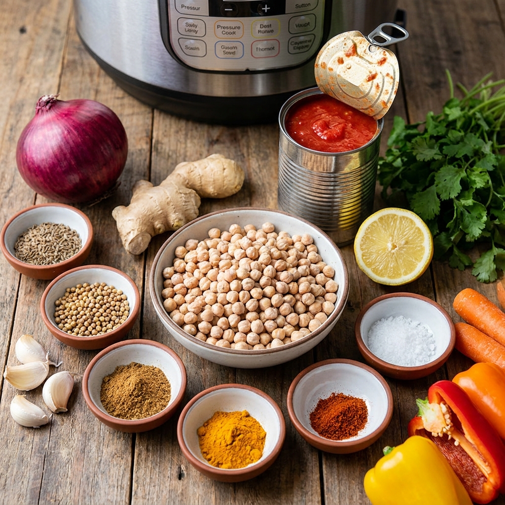 Chana Masala Instant Pot Zero Oil: Healthy Chickpea Curry Recipe 2026 2 chana masala instant pot zero oil