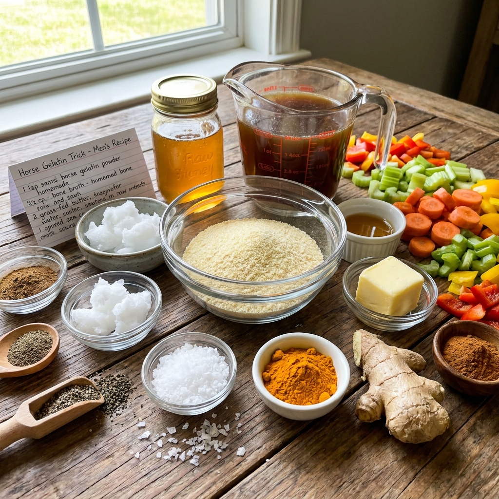Horse Gelatin Trick Recipe for Men: The Ultimate Collagen Boost Guide 2026 13 Horse gelatin trick recipe for men