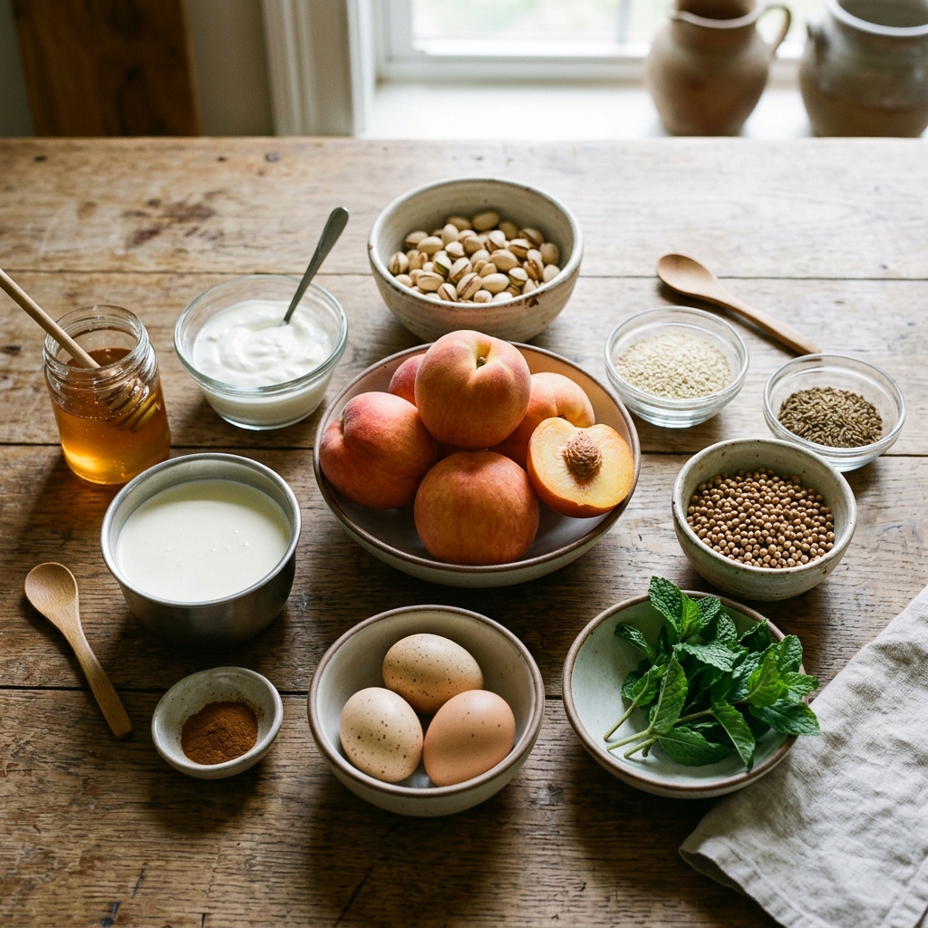 Roasted Nectarine Mess With Pistachio Dukkah Recipe