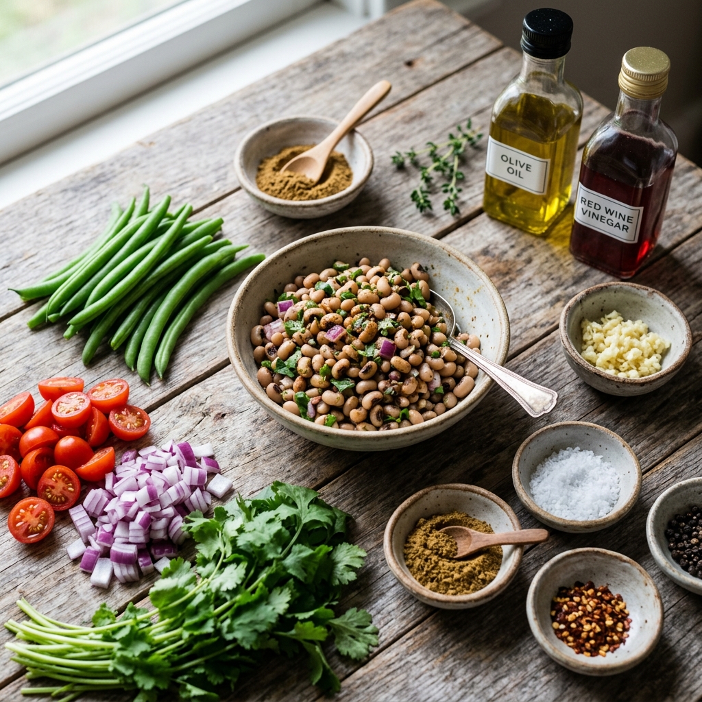 Black-Eyed Pea and Green Bean Salad Recipe