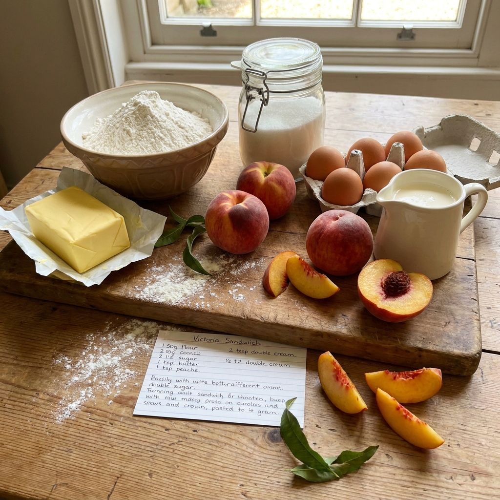 Peaches and Cream Victoria Sandwich Recipe 2026 13 Peaches and Cream Victoria Sandwich Recipe