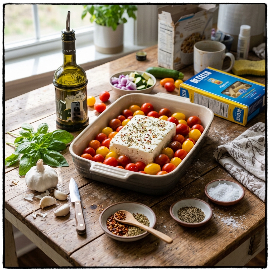 Viral Baked Feta Pasta Recipe