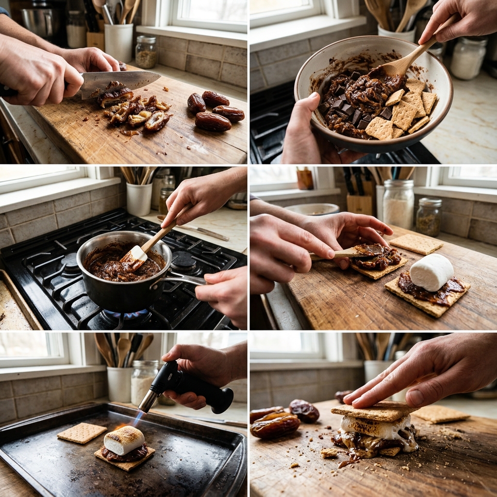 Smashed Date S’mores Recipe