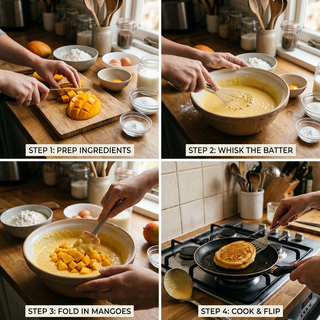 Mango Pancakes Recipe