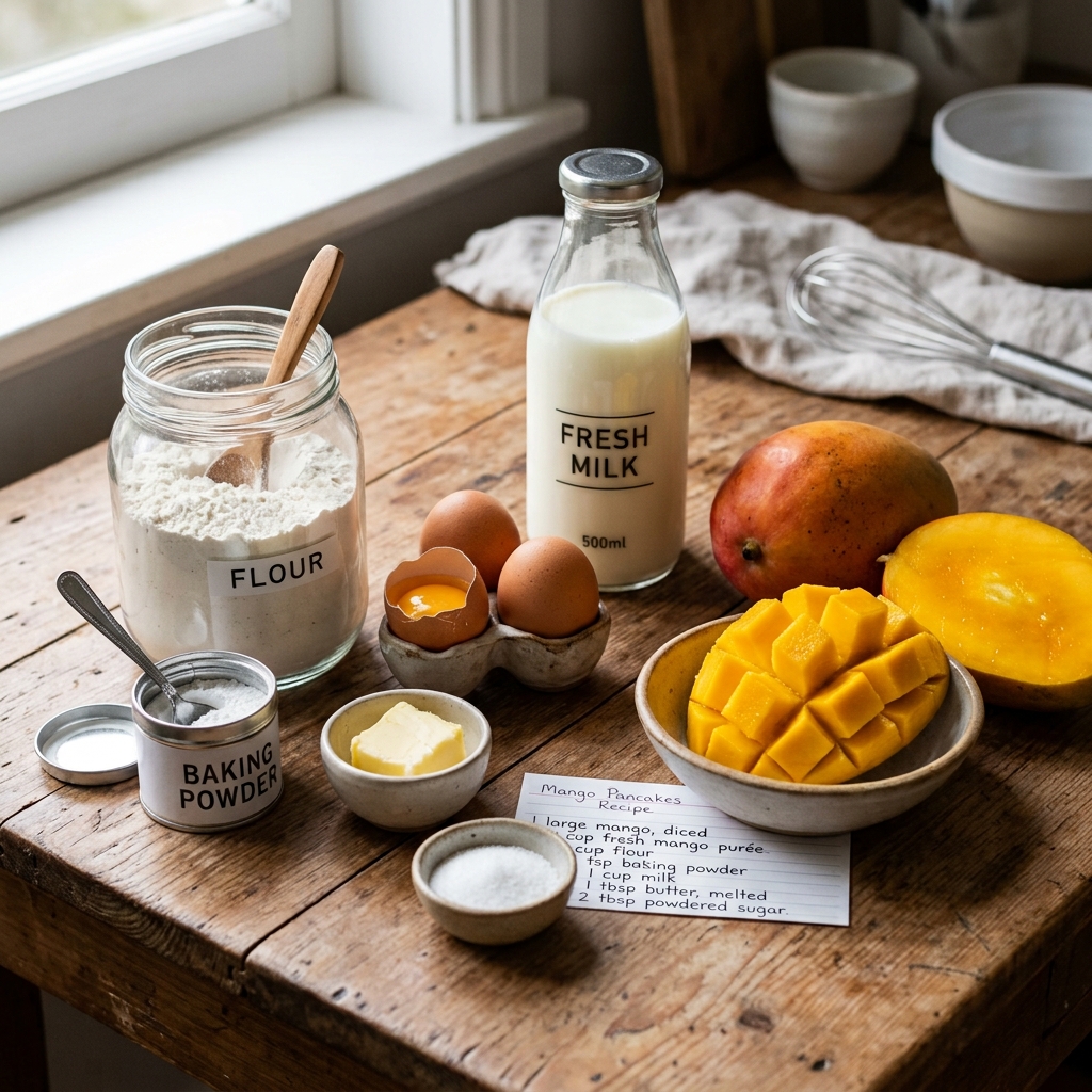 Mango Pancakes Recipe