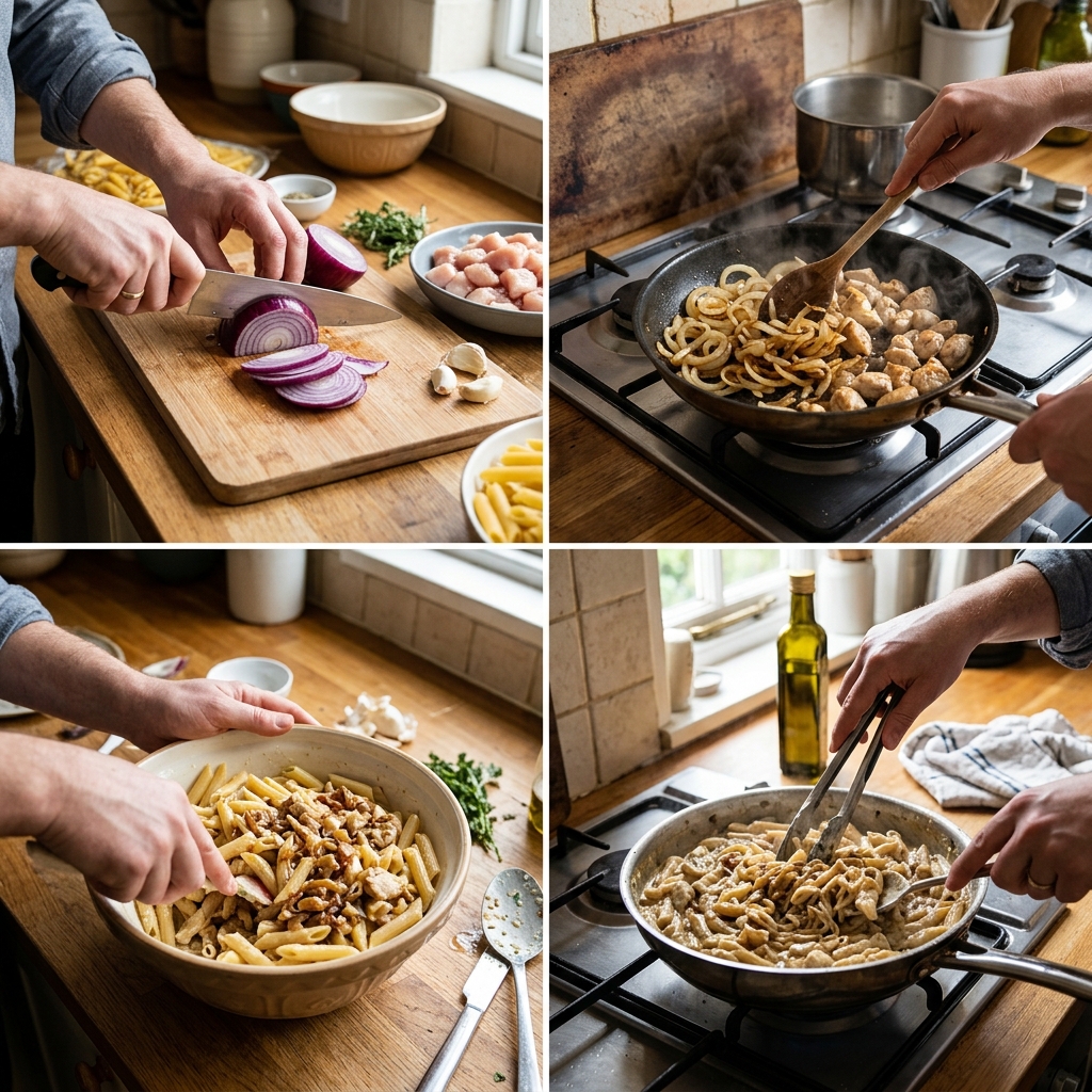 Caramelized Onion Chicken Pasta Recipe: A Comfort Food Classic 2026 12 Caramelized Onion Chicken Pasta Recipe