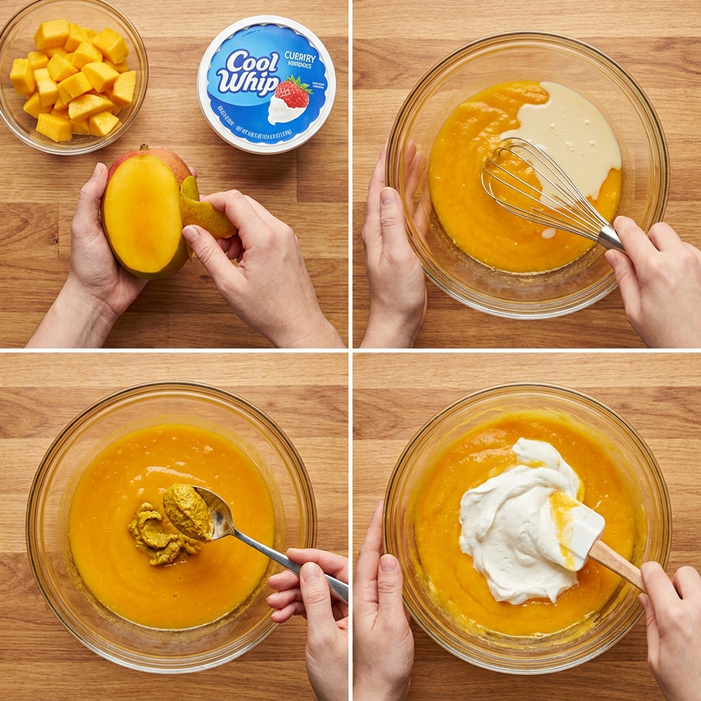 Instant Mango Ice Cream with Cool Whip Curry: Easy Homemade Recipe 2026 3 instant mango ice cream with cool whip curry