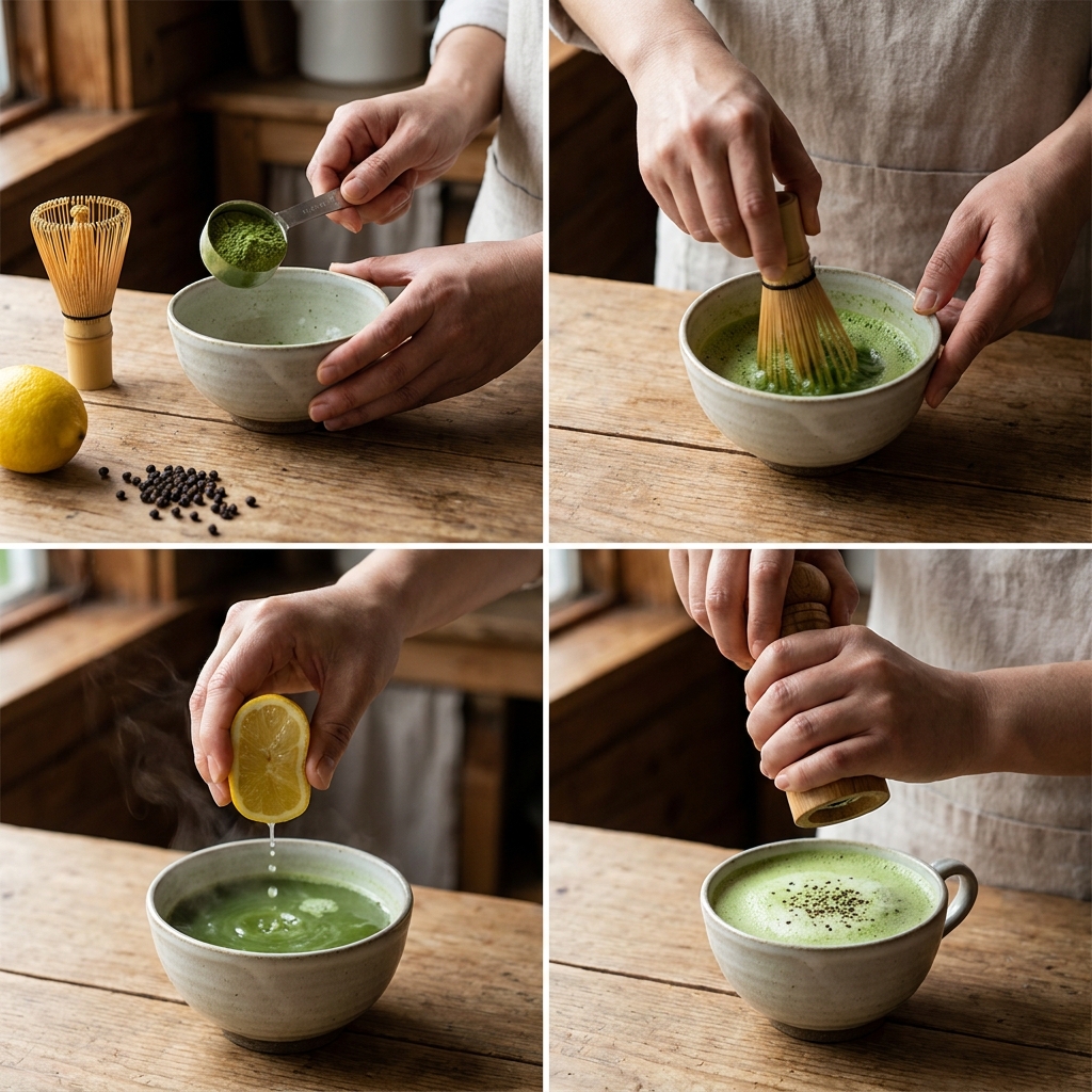 Lemon Pepper Matcha Recipe: A Vibrant Green Tea Drink 2026 14 Lemon pepper matcha recipe