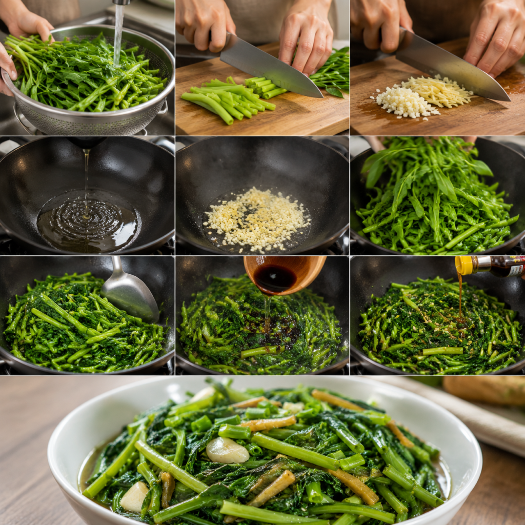 Morning Glory Vegetable Recipe