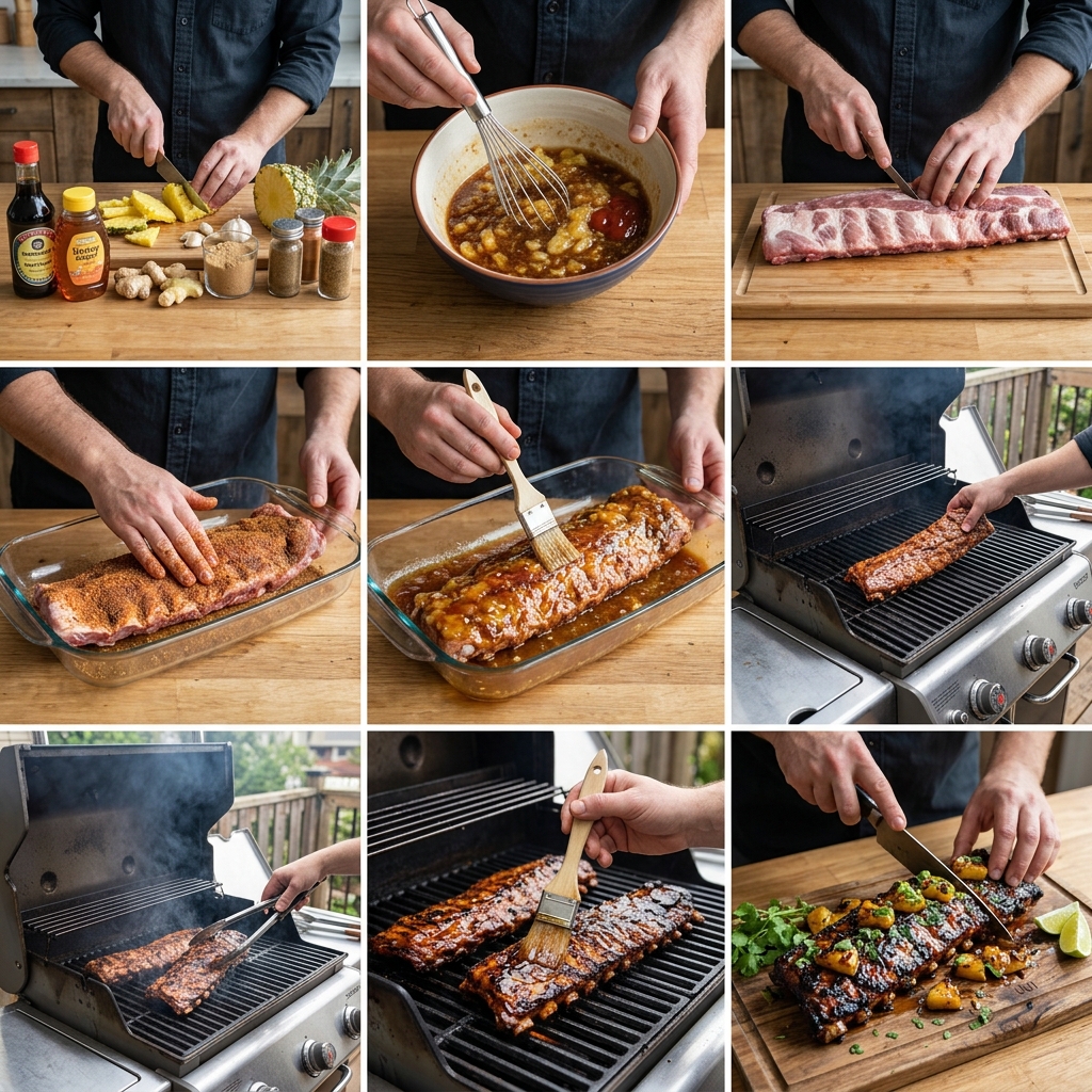 Sticky Pineapple Ribs Recipe