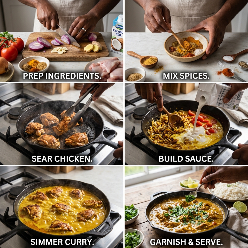 One-Pan Kuku Paka Recipe
