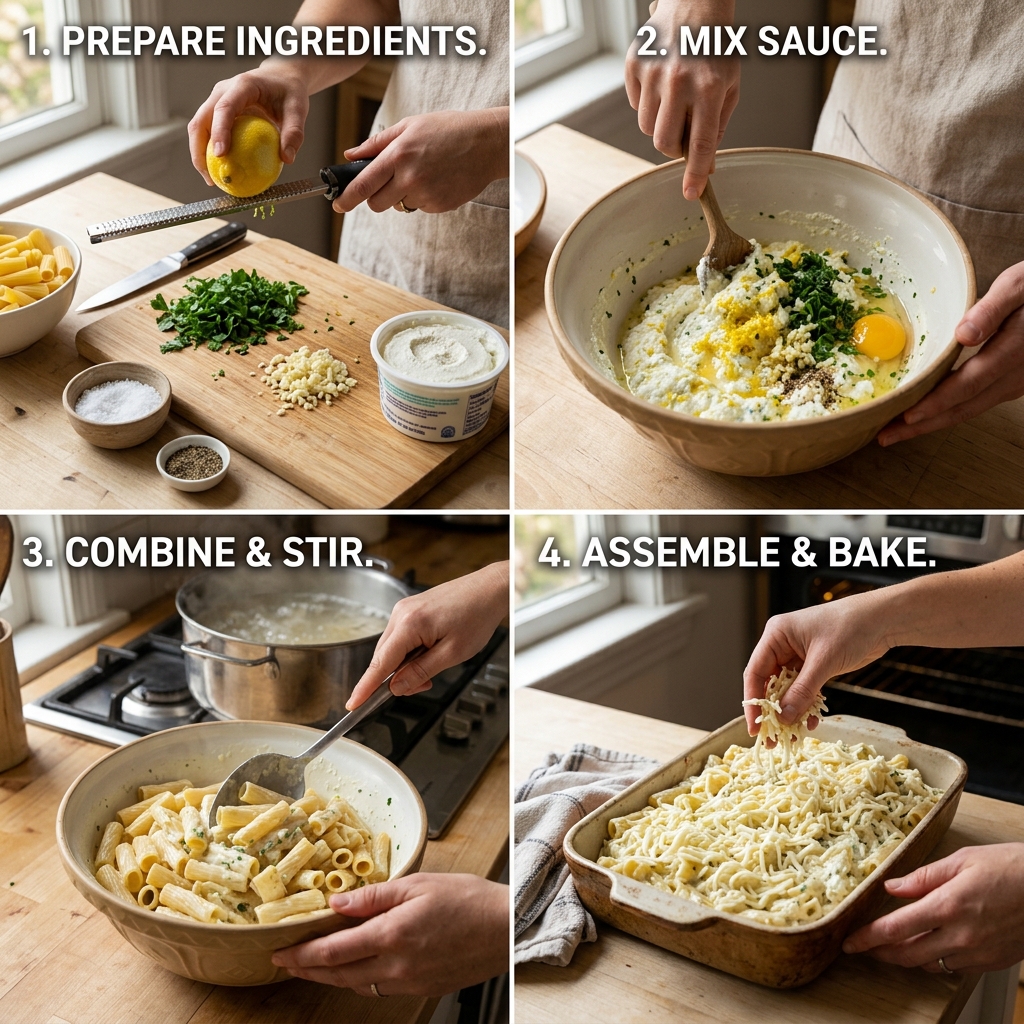 Lemon Ricotta Pasta Bake Recipe: Creamy Homemade Comfort 2026 14 Lemon Ricotta Pasta Bake Recipe