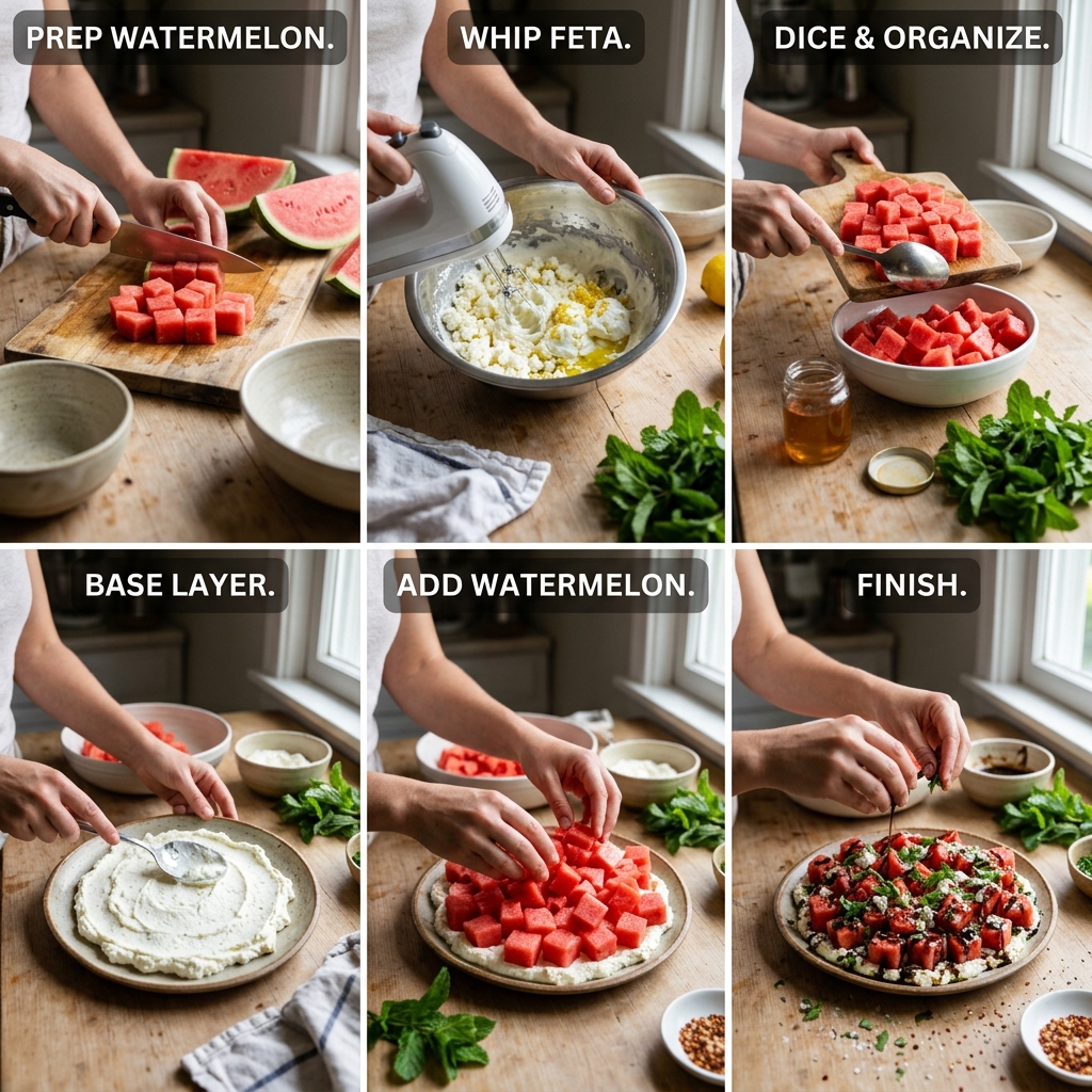 Watermelon With Whipped Feta Recipe