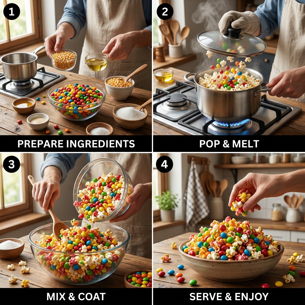 Viral Skittles Popcorn Recipe: A Colorful Sweet Treat 2026 14 Viral Skittles Popcorn Recipe