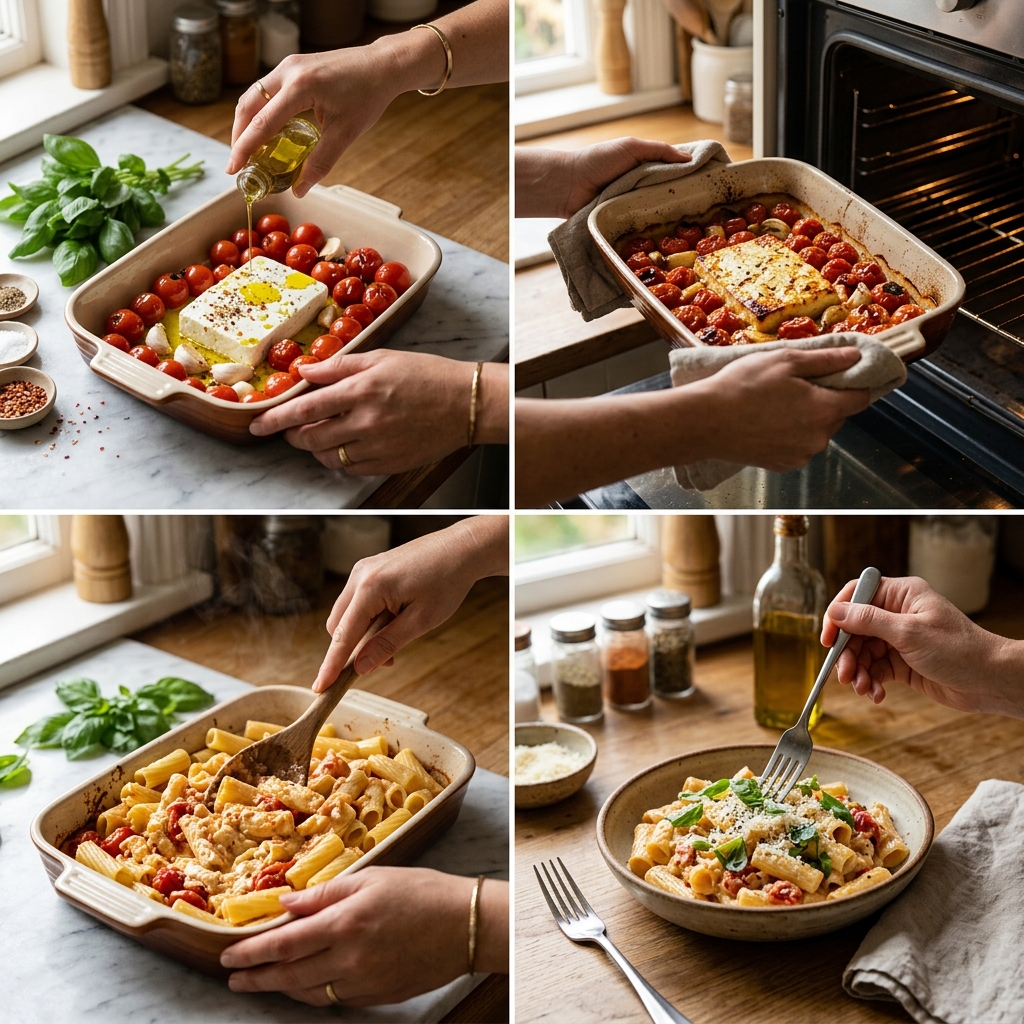 Viral Baked Feta Pasta Recipe