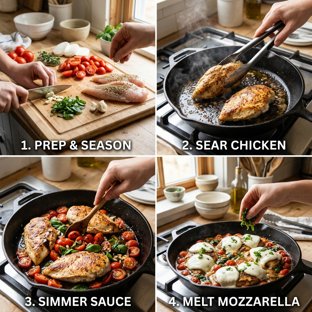 One Pan Caprese Chicken Recipe For Easy Weeknight Dinners 2026 14 One Pan Caprese Chicken Recipe