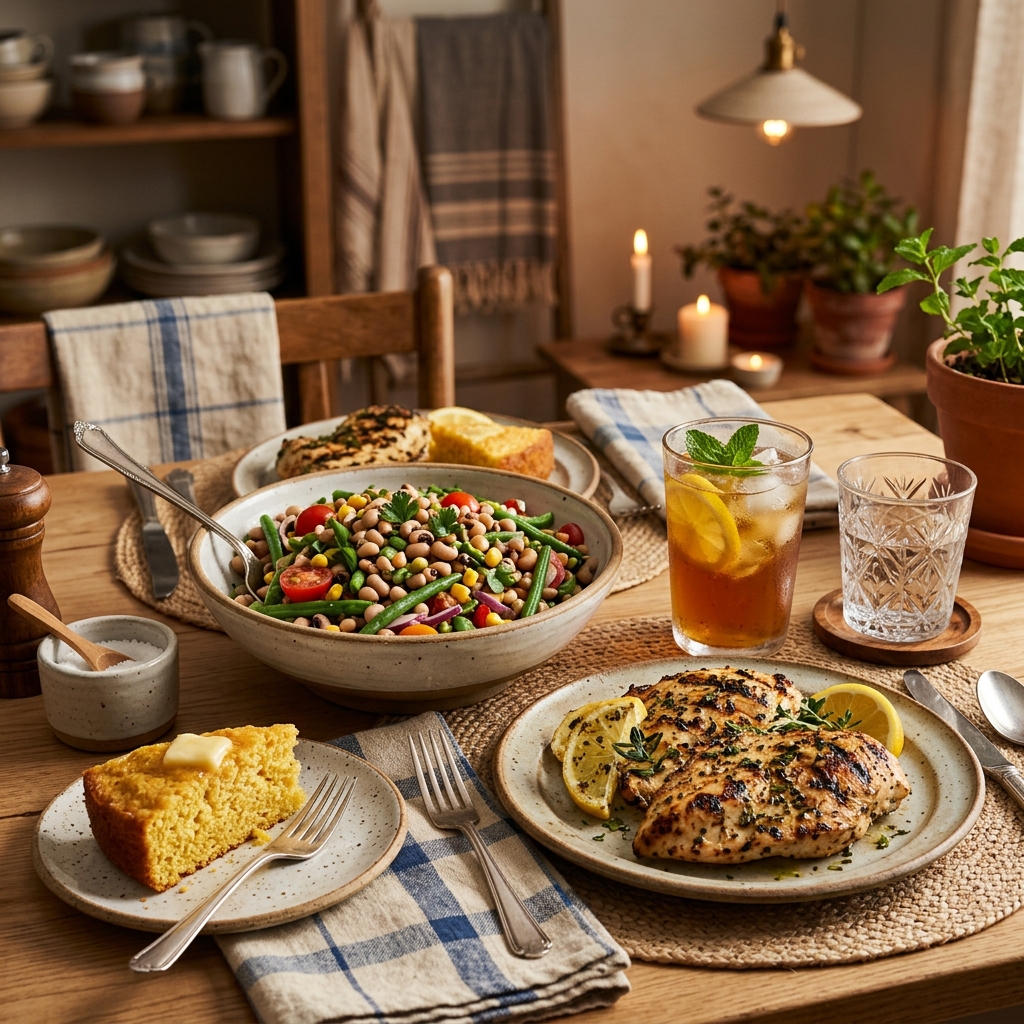 Black-Eyed Pea and Green Bean Salad Recipe