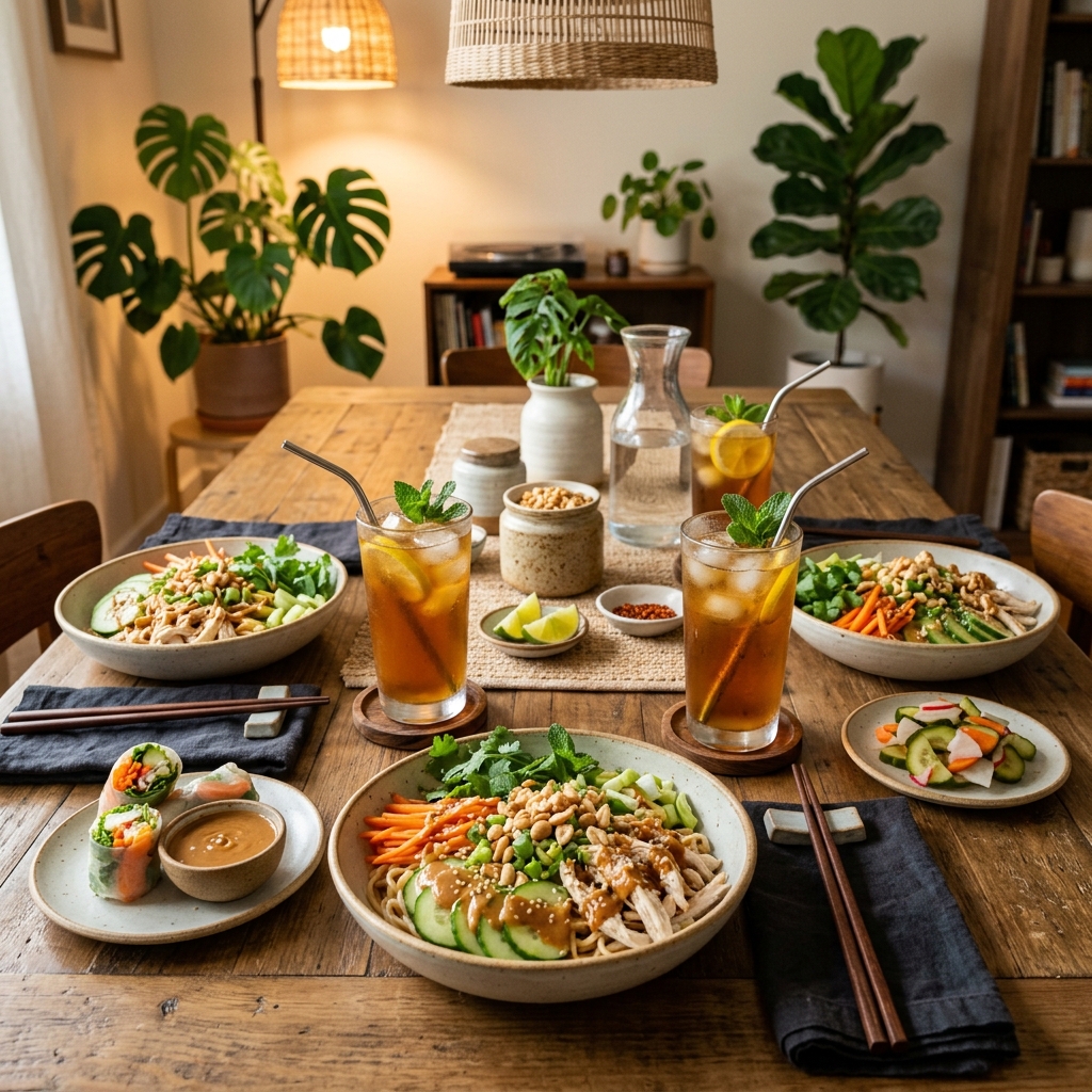 Cold Peanut Ginger Noodles Recipe