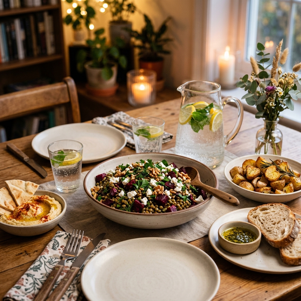 No-Cook Beet and Lentil Salad Recipe