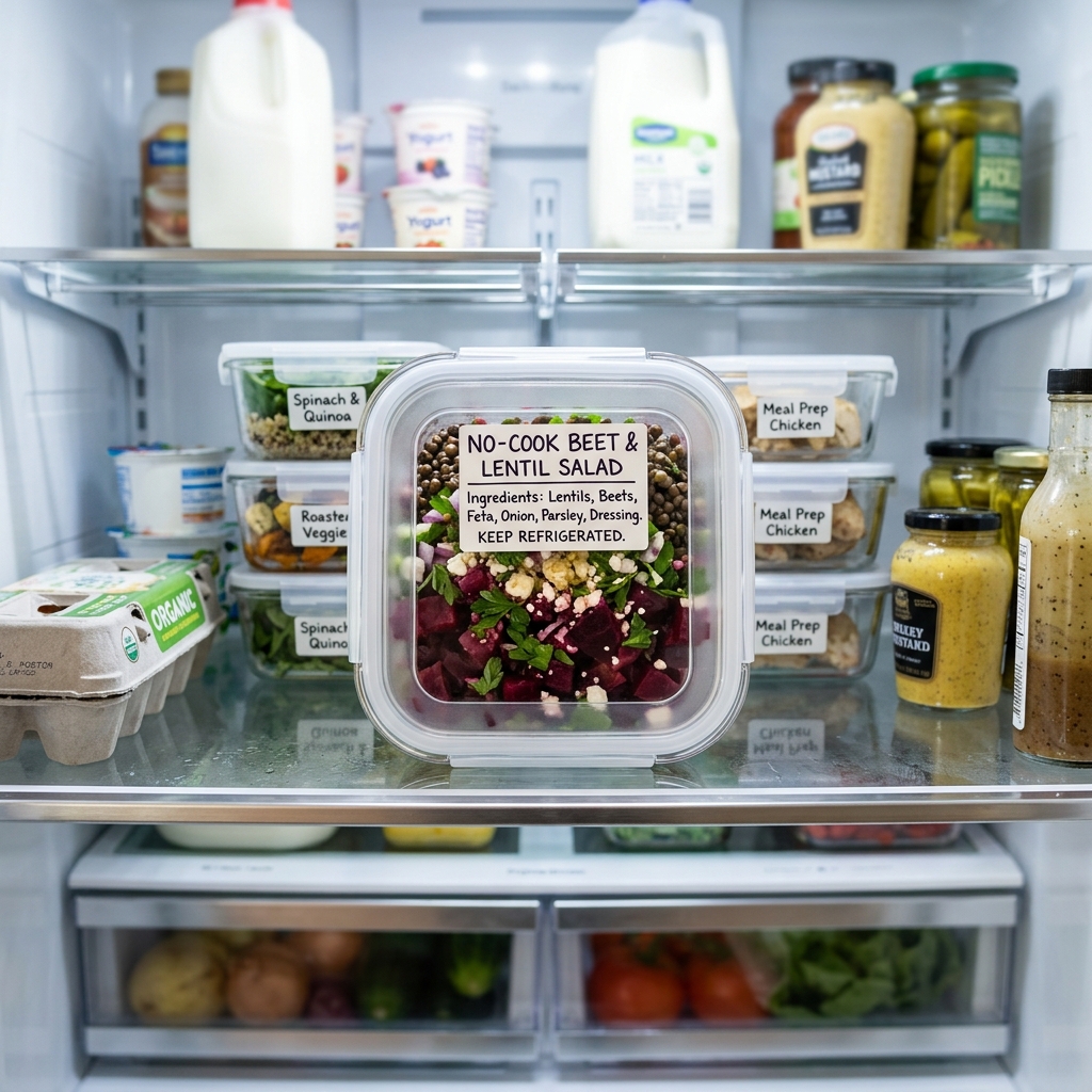 No-Cook Beet and Lentil Salad Recipe